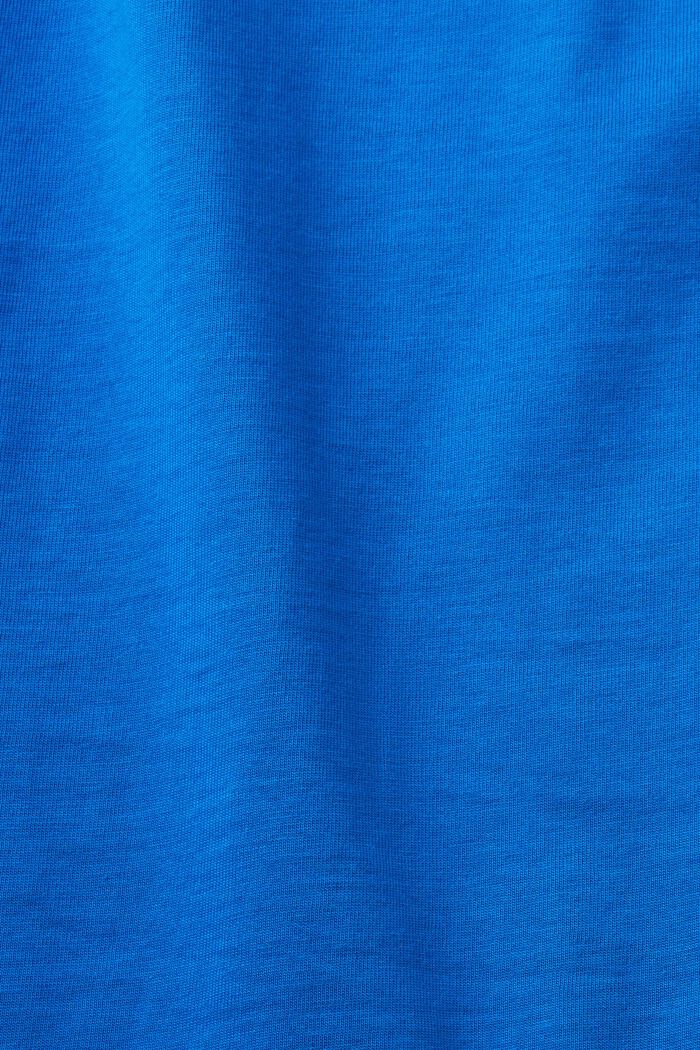 Bomulds-T-shirt med hjerteformet logo, BLUE, detail image number 6