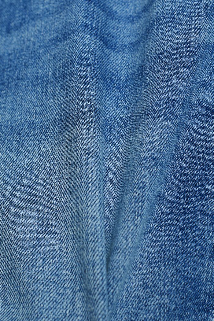Denimshorts med mellemhøj talje, BLUE LIGHT WASHED, detail image number 6