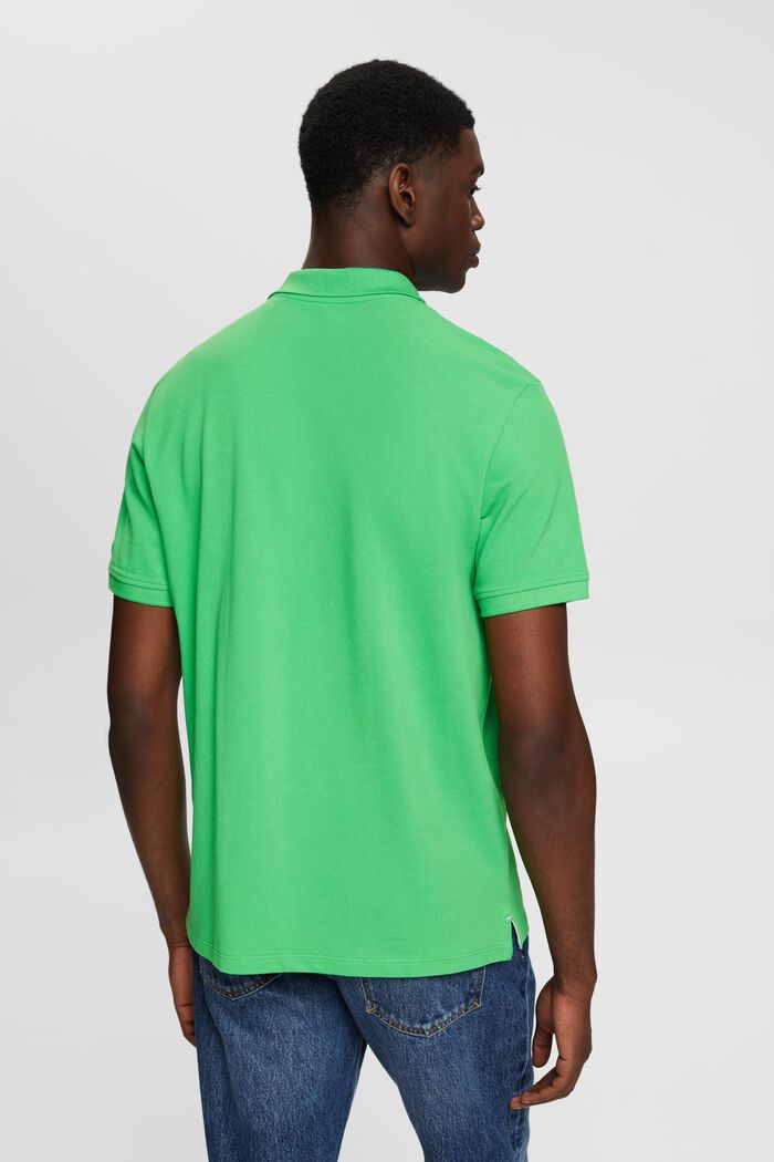 Poloshirt i slim fit, GREEN, detail image number 3