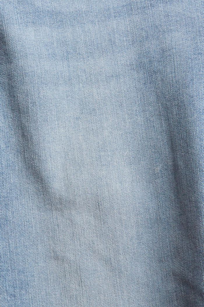 Smalle jeans med stretch, BLUE LIGHT WASHED, detail image number 4