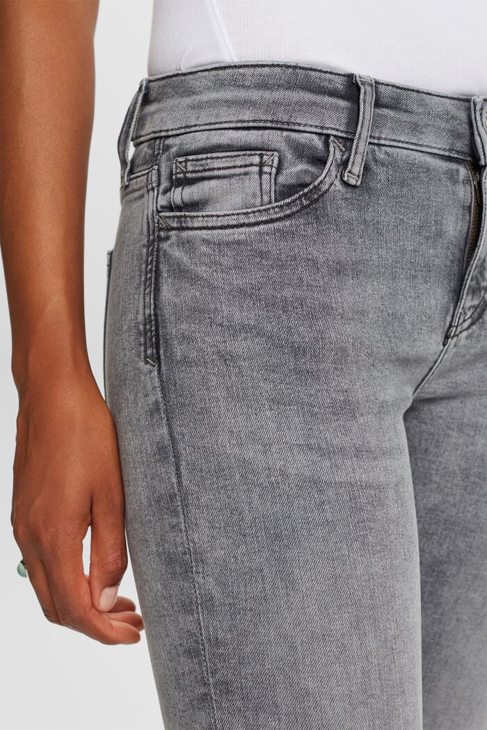Skinny jeans med mellemhøj talje, GREY MEDIUM WASHED, detail image number 2