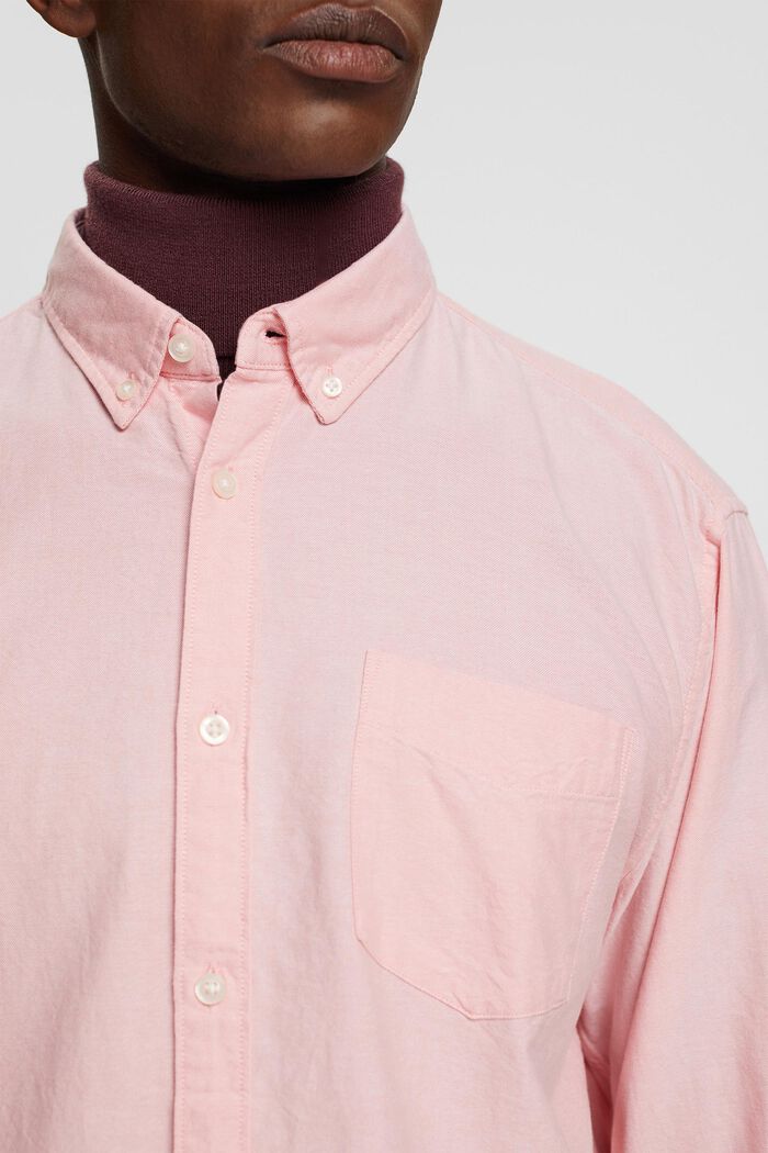 Skjorte med button down-krave, PINK, detail image number 2