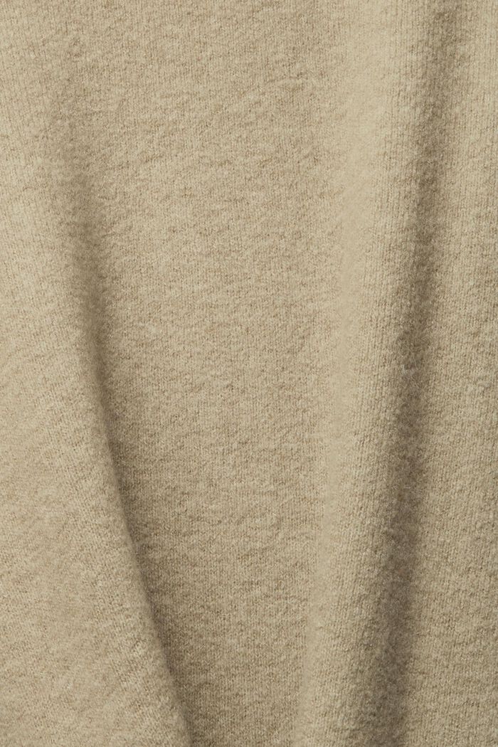 Med uld: blød og lækker pullover, PALE KHAKI, detail image number 5