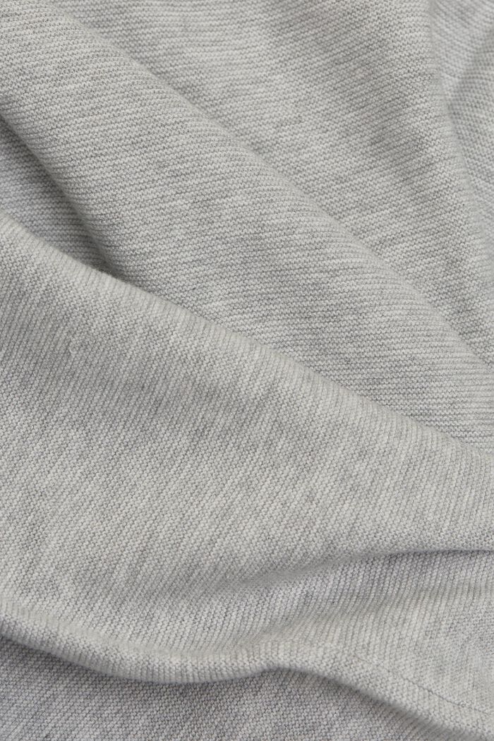 Sweater af 100% økologisk bomuld, LIGHT GREY, detail image number 4