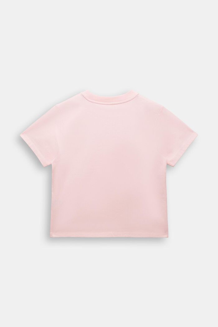 T-shirt i bomuldsjersey med print, PASTEL PINK, detail image number 3