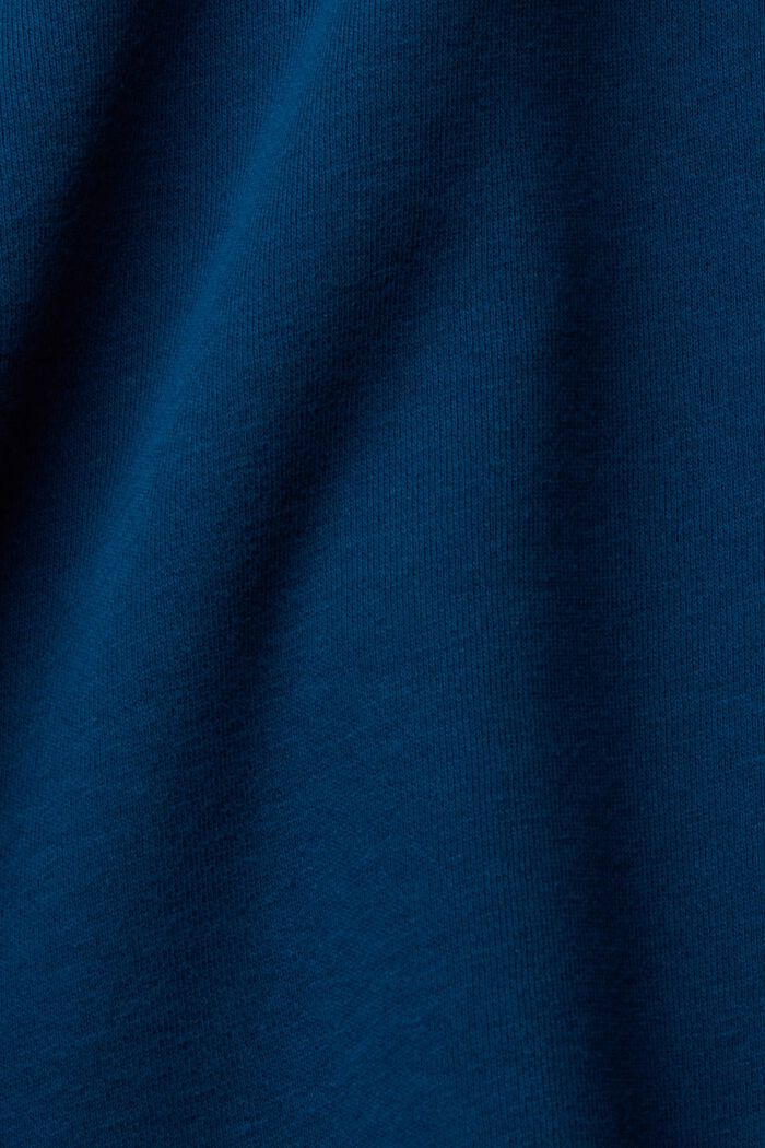 Sweatshirt med halv lynlås, PETROL BLUE, detail image number 5
