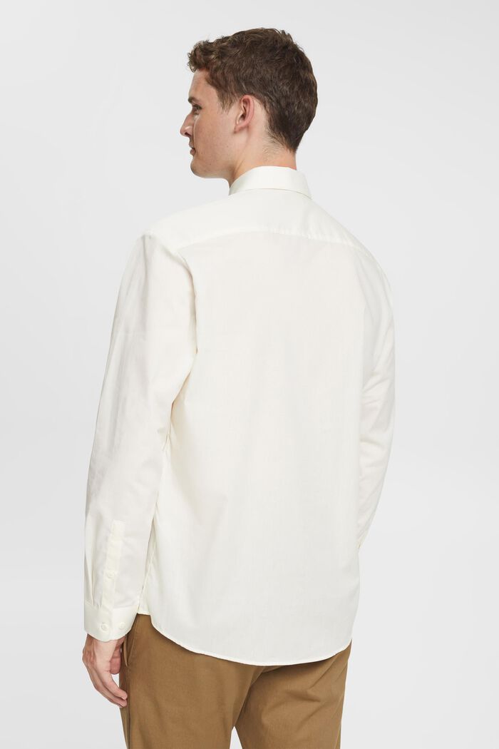 Skjorte i bæredygtig bomuld, OFF WHITE, detail image number 3