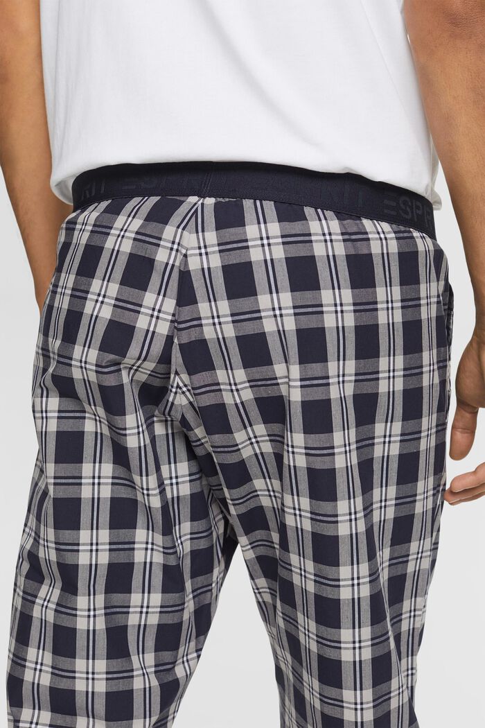 Ternede pyjamasbukser, NAVY, detail image number 3