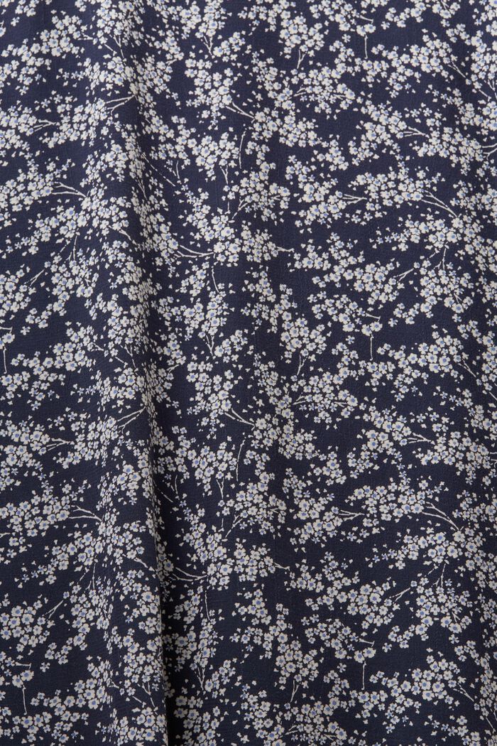 Bluse med mønster, LENZING™ ECOVERO™, BLUE, detail image number 5