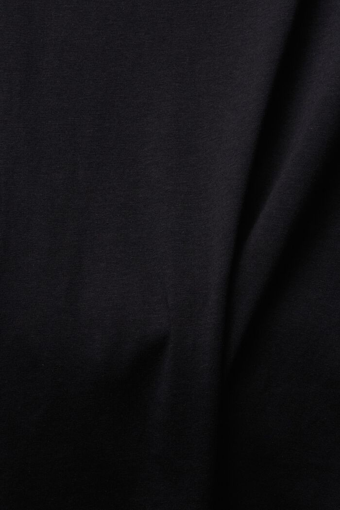 Pakke med 2 par: basis-T-shirt, økologisk bomuldsblanding, BLACK, detail image number 1