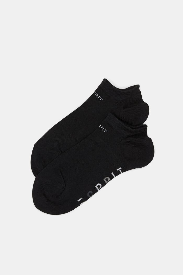 Sneakers-sokker med logo i pakke med 2 stk., BLACK, detail image number 0
