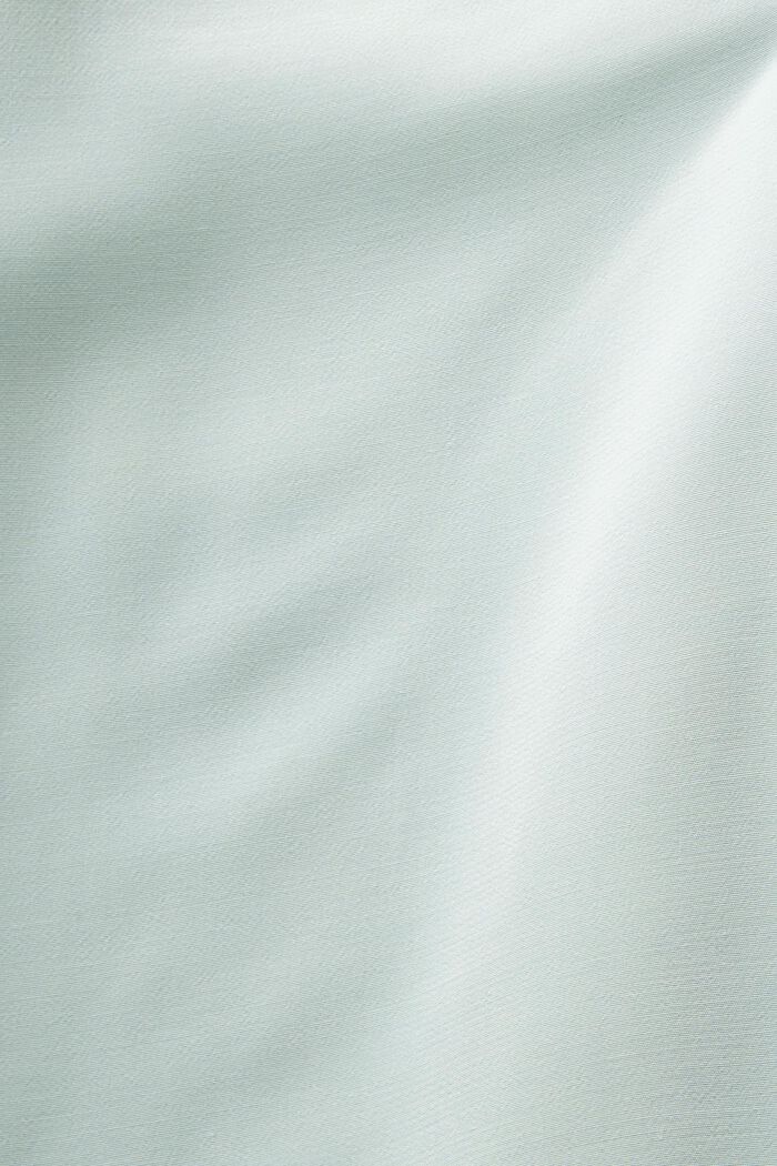 Ærmeløs bluse med blondekant, LIGHT AQUA GREEN, detail image number 5