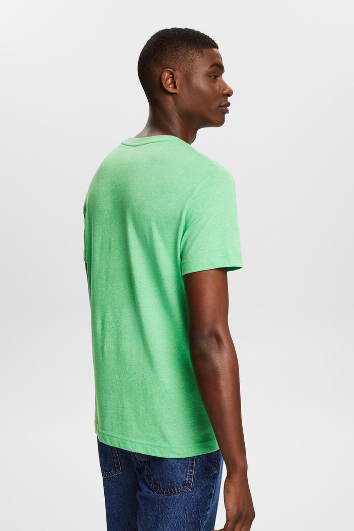 Melange-T-shirt, CITRUS GREEN, detail image number 2