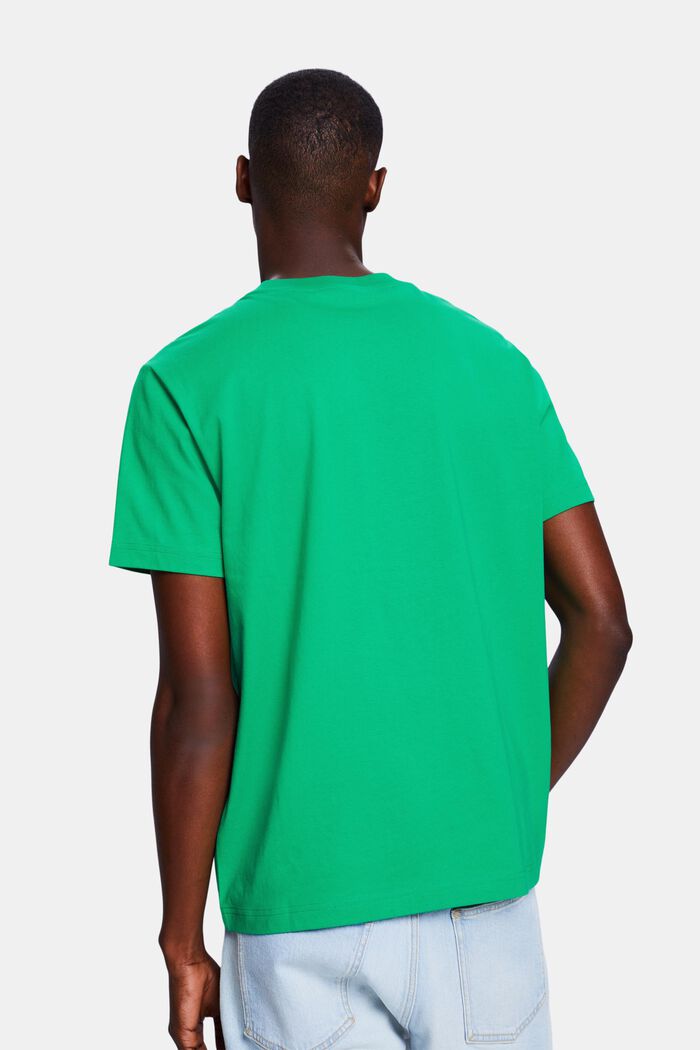 Unisex T-shirt med logo, GREEN, detail image number 2