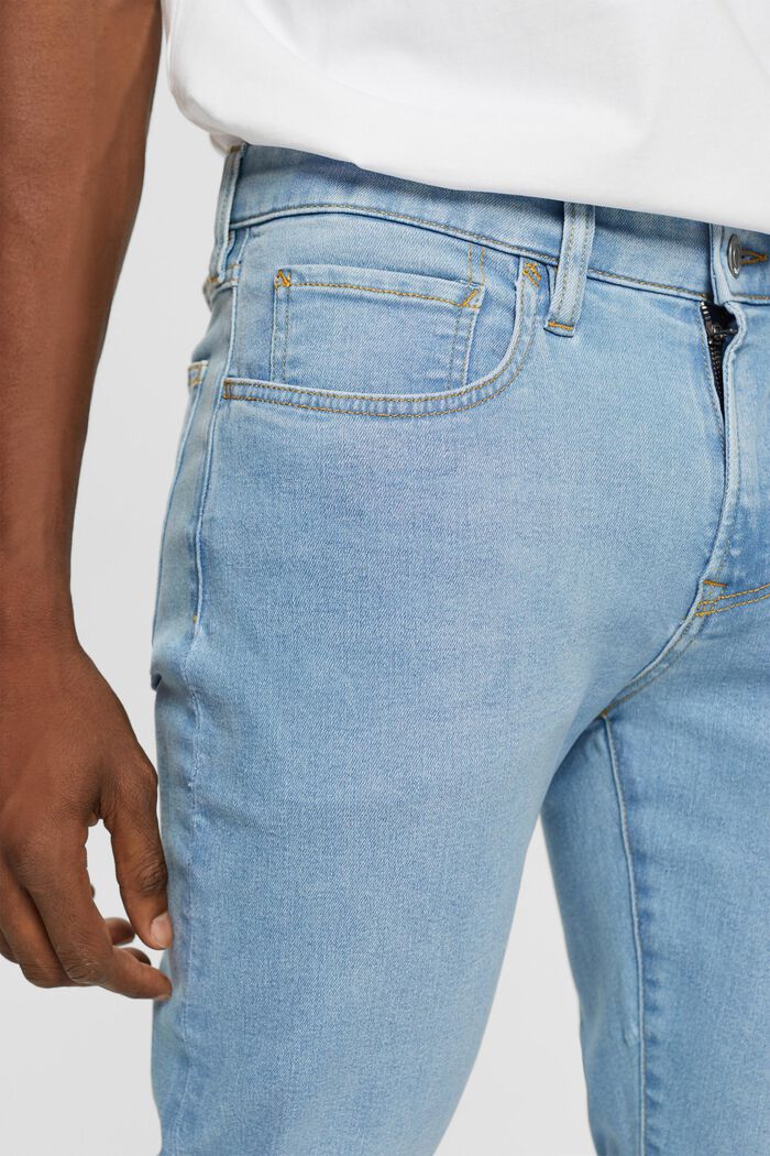 Slim jeans med mellemhøj talje, BLUE LIGHT WASHED, detail image number 0