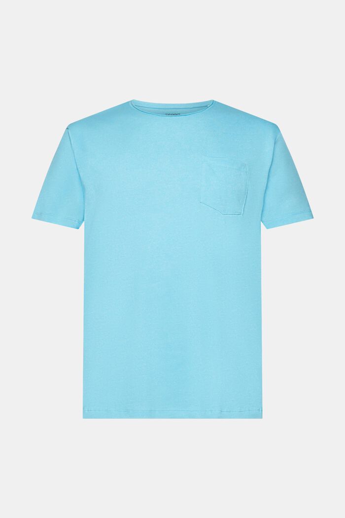 Genanvendte materialer: meleret T-shirt, TURQUOISE, detail image number 7