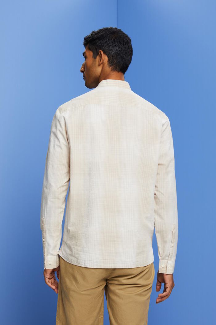 Ombre-skjorte med kinakrave, LIGHT TAUPE, detail image number 5