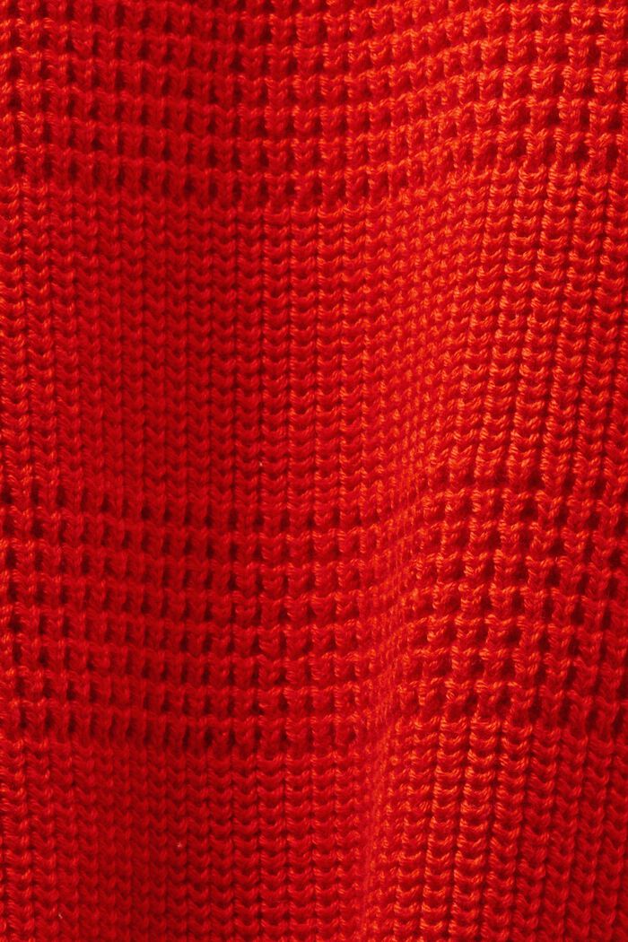 Cardigan i struktureret strik, RED, detail image number 4
