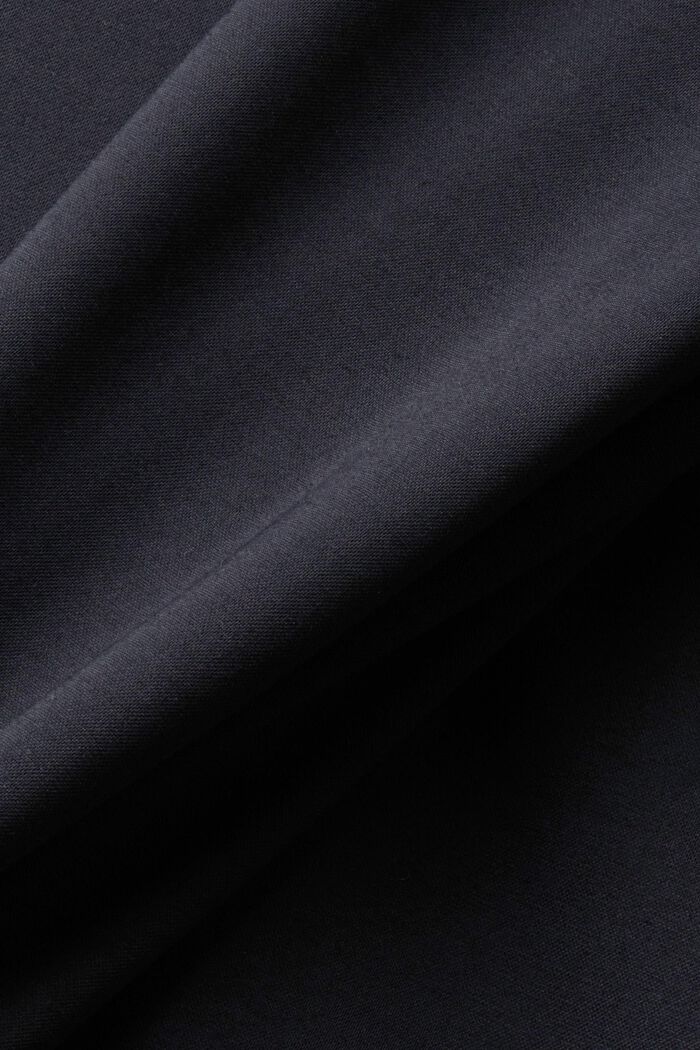 Enkeltradet blazer i piqué-jersey, BLACK, detail image number 4