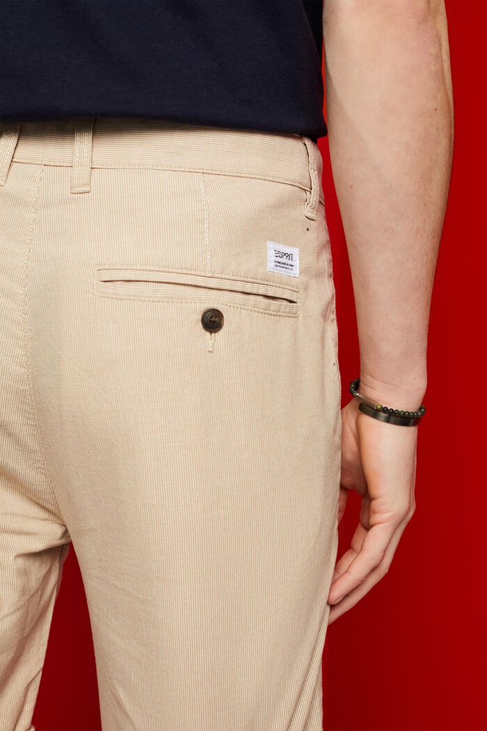 Tofarvede chino-shorts, LIGHT BEIGE, detail image number 4