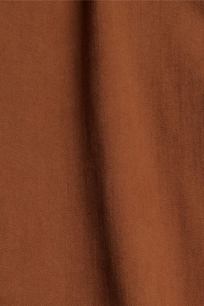 Bløde, højtaljede bukser med stretch, TOFFEE, detail image number 4