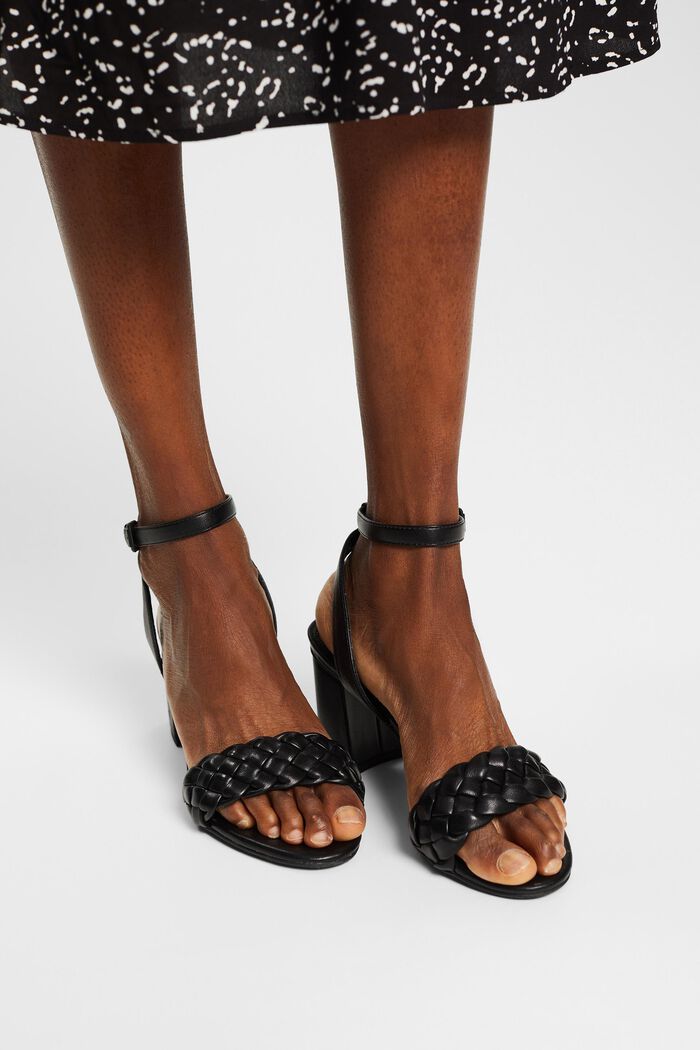 Sandaler med blokhæl, BLACK, detail image number 6