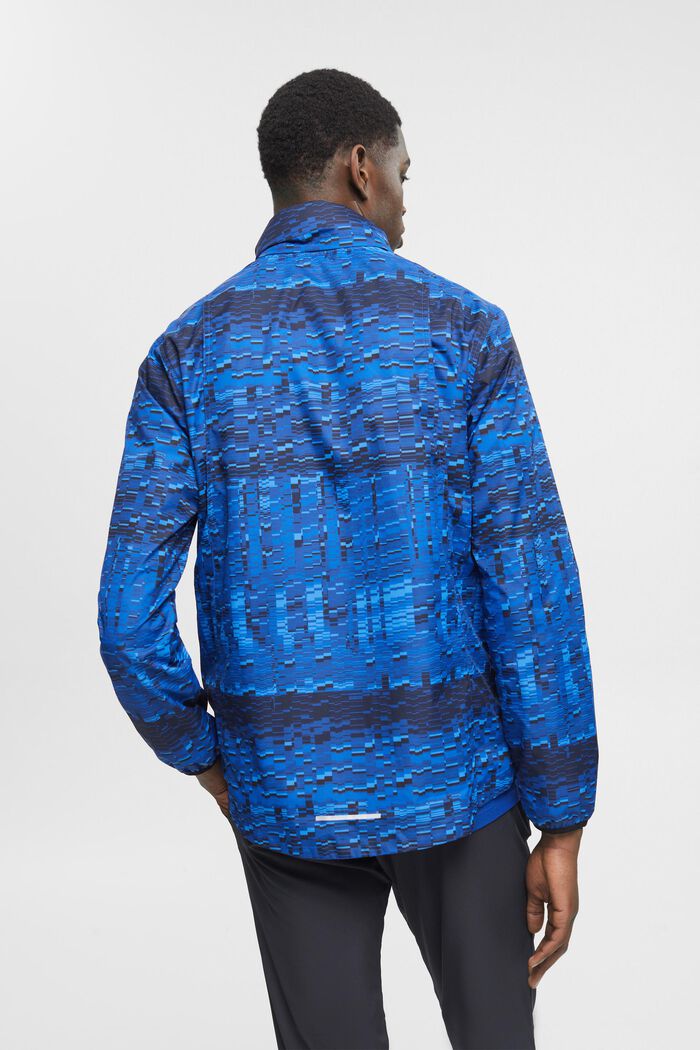 Vandafvisende jakke med hætte, BRIGHT BLUE, detail image number 3
