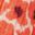 Blomstret minikjole med smocksyet talje, ORANGE RED, swatch