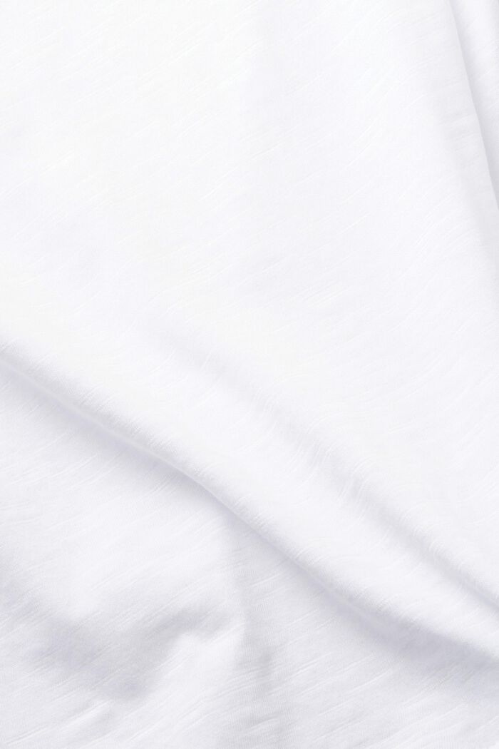 T-shirt i slub-bomuld, WHITE, detail image number 4