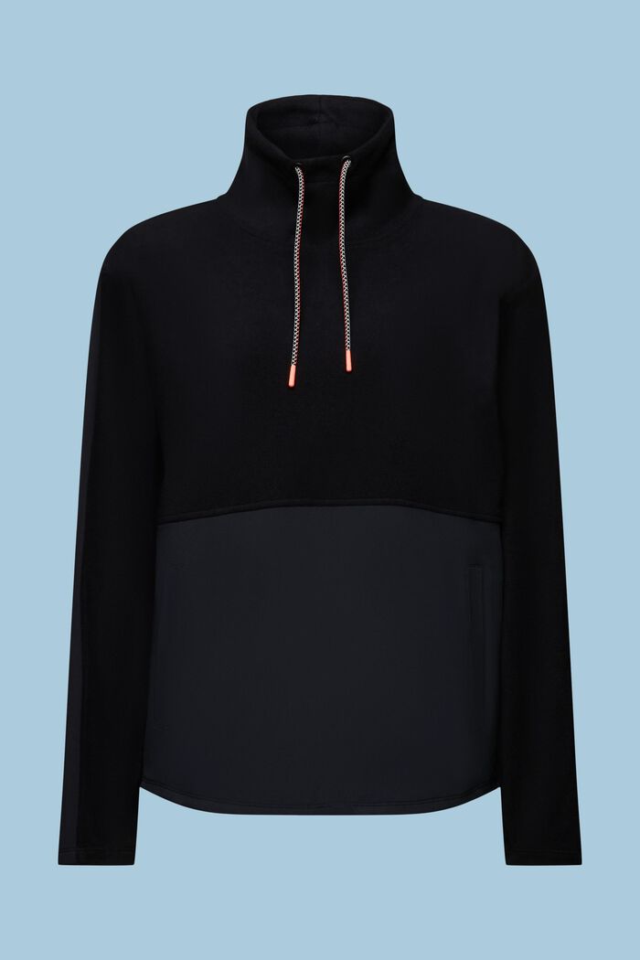 Active sweatshirt i fleece, BLACK, detail image number 6