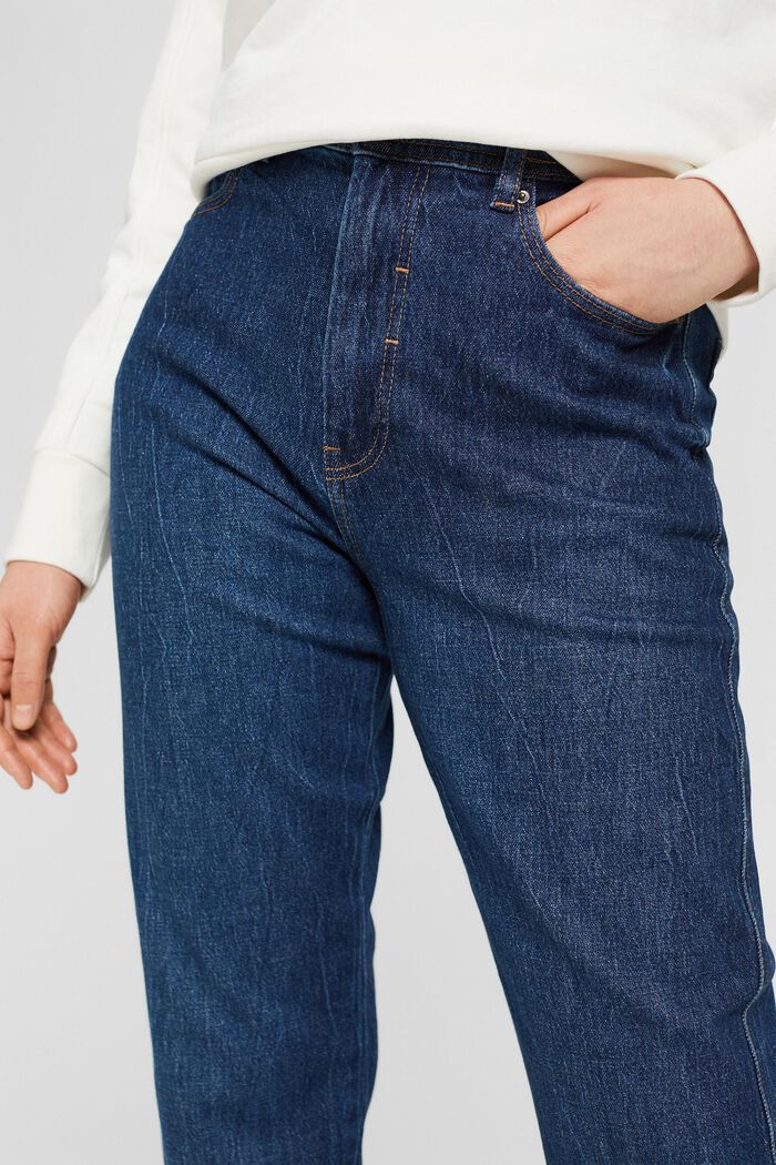 Jeans med lige ben, BLUE DARK WASHED, detail image number 2