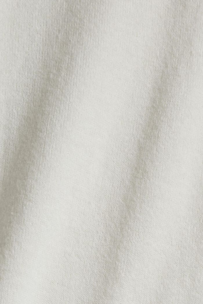 Med uld/alpaka: pullover med korte ærmer, OFF WHITE, detail image number 4
