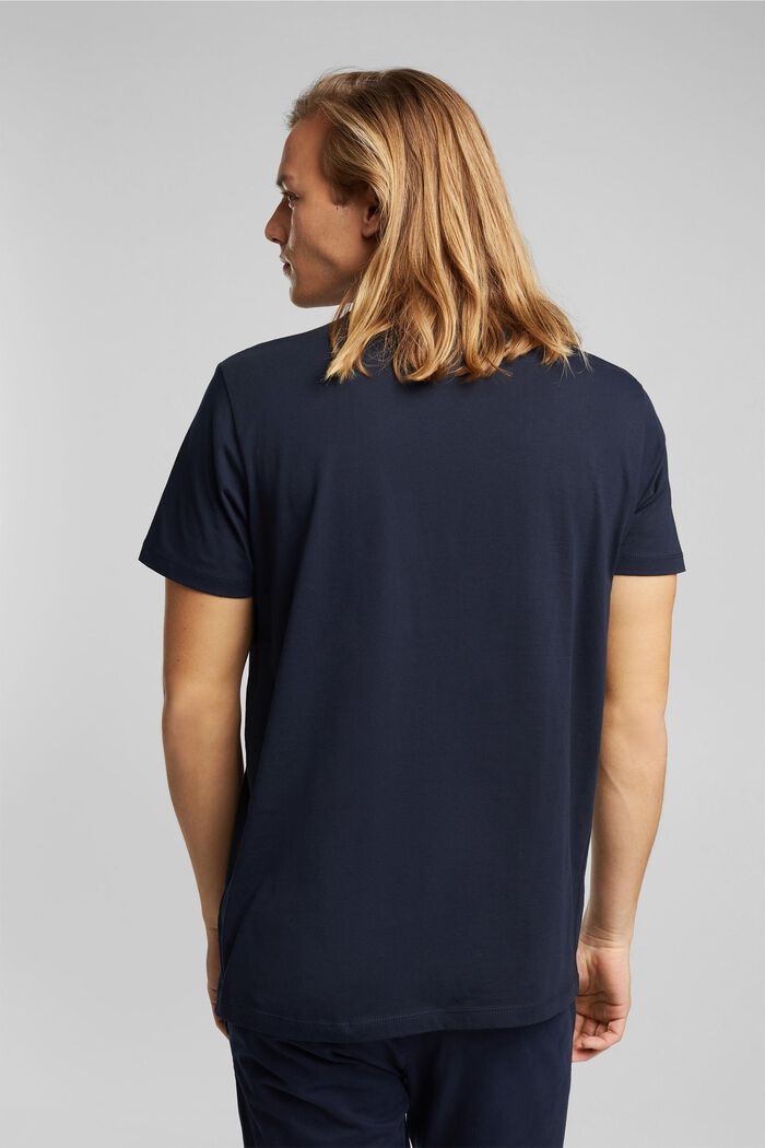 T-shirt i jersey af 100 % økologisk bomuld, NAVY, detail image number 3