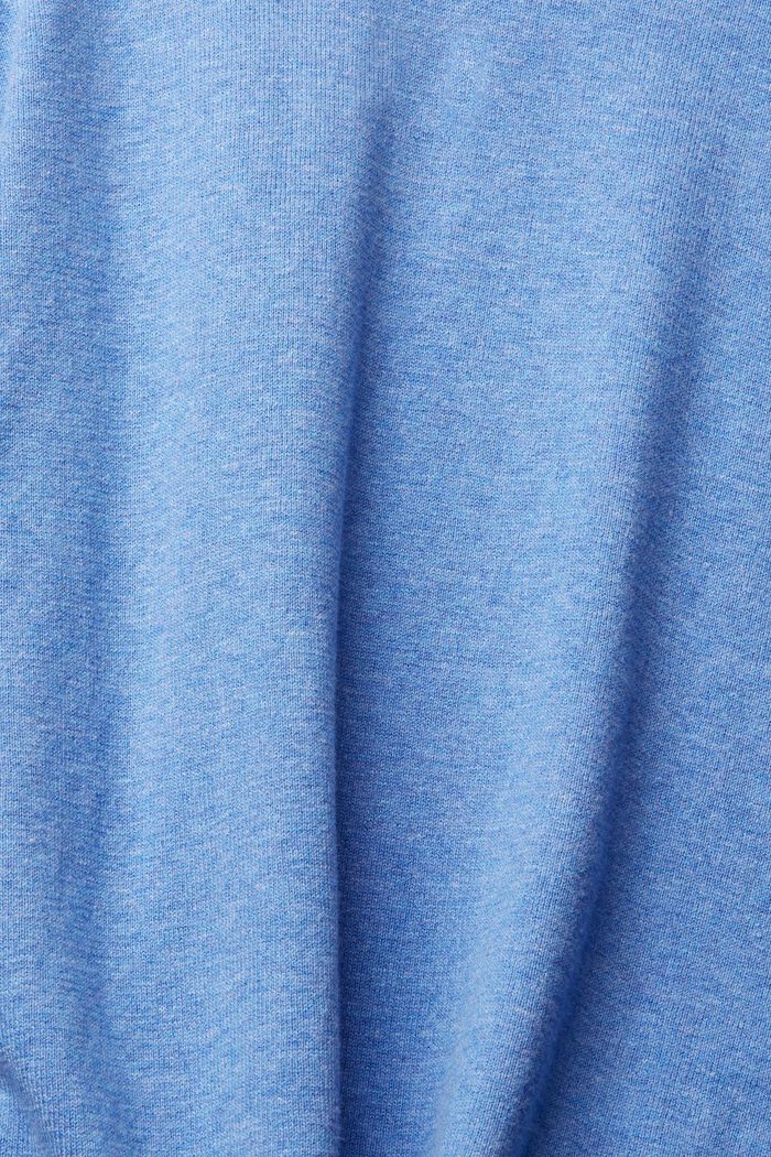 Pullover med længere ryg, økologisk bomuldsblanding, LIGHT BLUE LAVENDER, detail image number 4