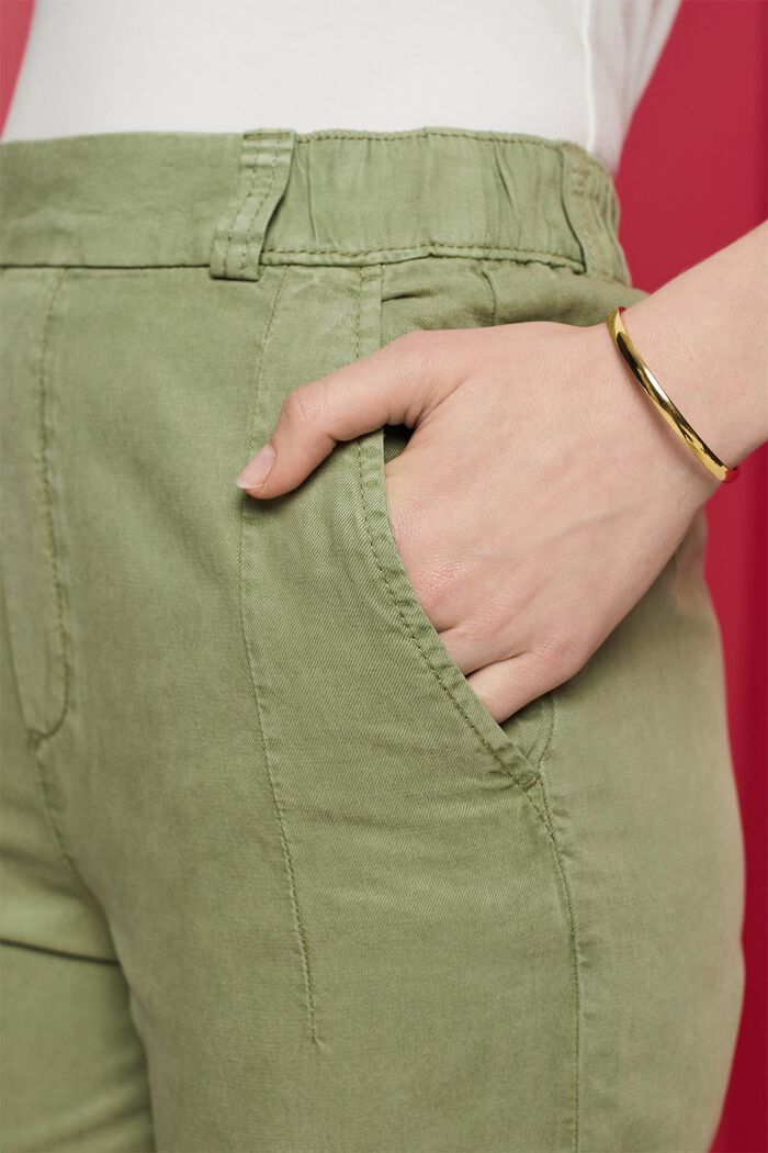 Cropped pull on-chinos, PALE KHAKI, detail image number 2