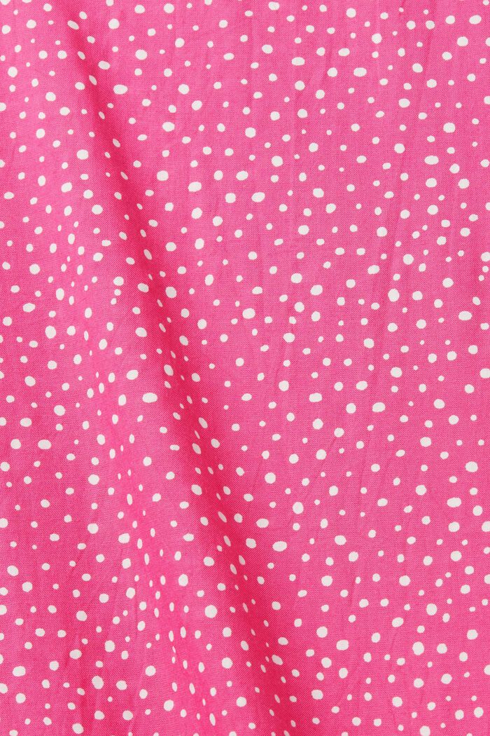 Bluse med mønster, LENZING™ ECOVERO™, PINK FUCHSIA, detail image number 5