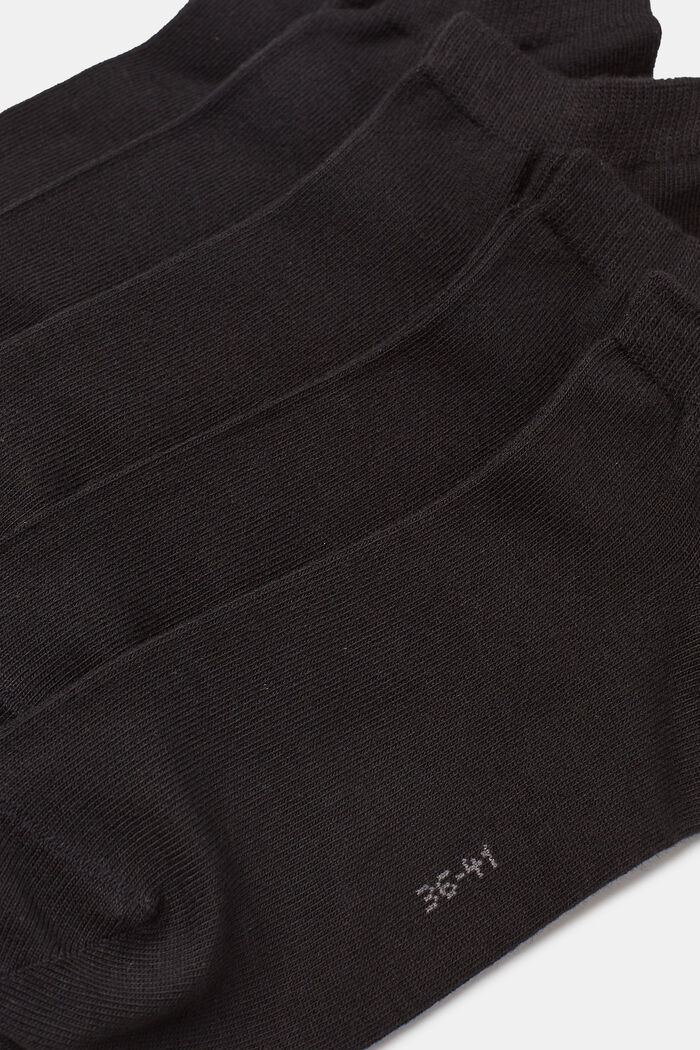Pakke med 5 par sokker i bomuldsmiks, BLACK, detail image number 2
