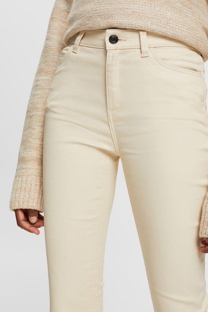 Slim fit bukser i imiteret læder med høj talje, ICE, detail image number 2