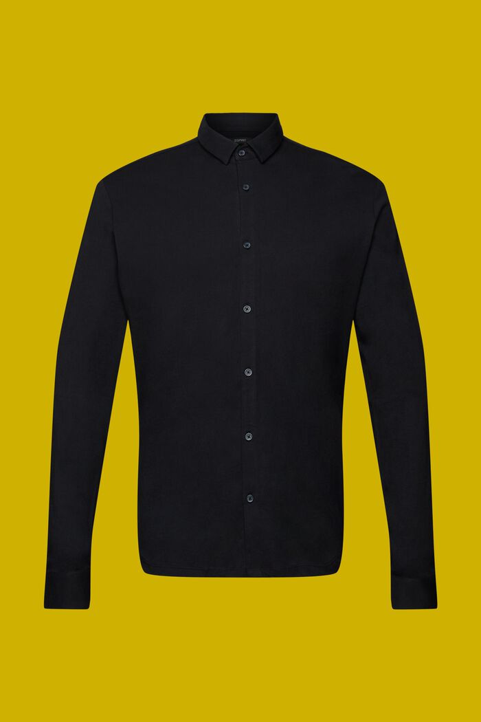 Jerseyskjorte, 100% bomuld, BLACK, detail image number 5