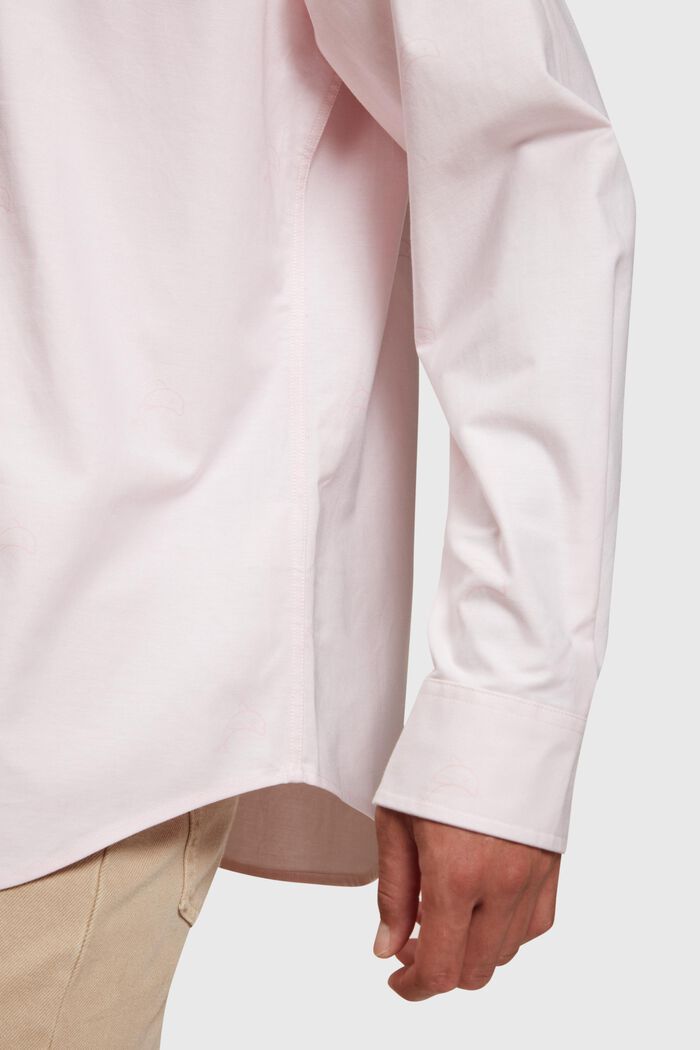 Oxfordskjorte i relaxed fit med alloverprint, LIGHT PINK, detail image number 3