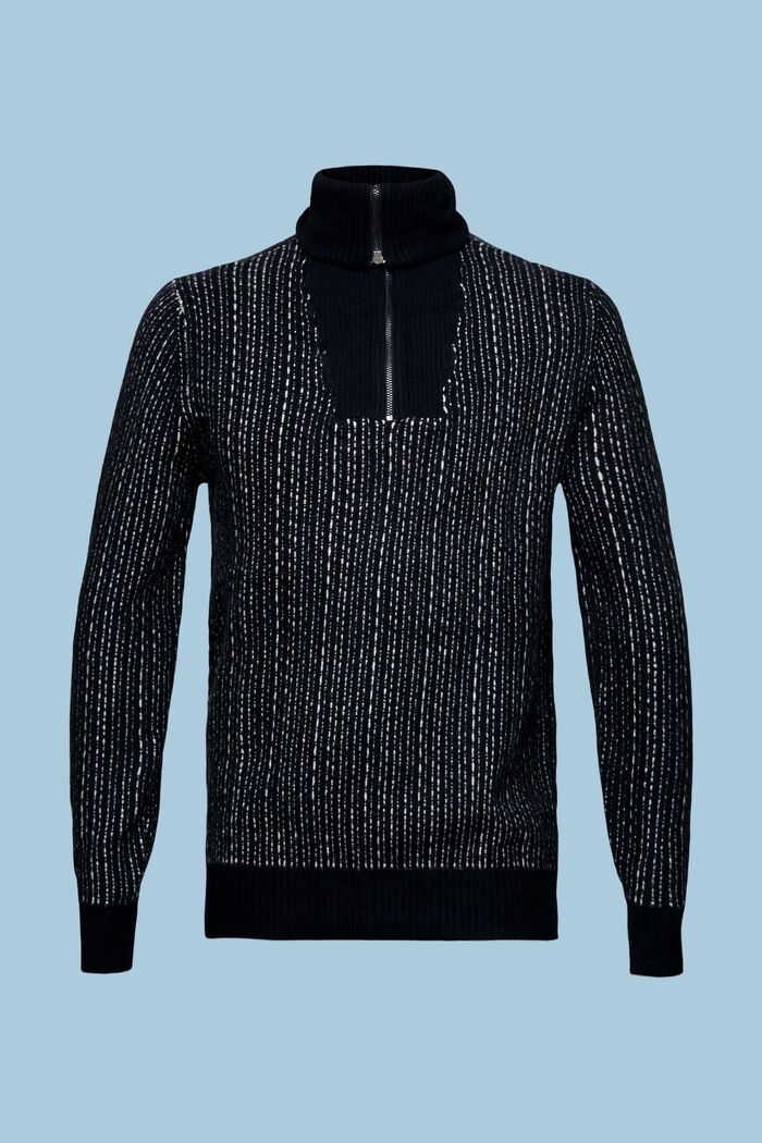 Langærmet troyer-sweater, NAVY, detail image number 7