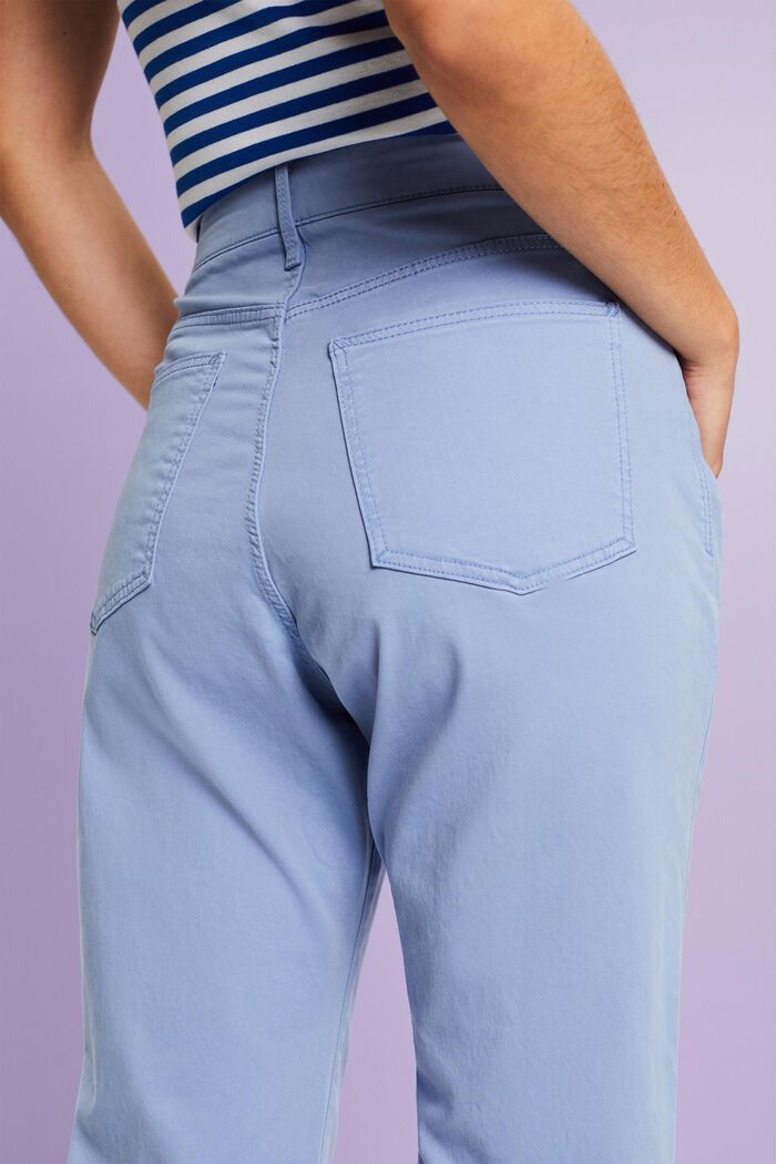 Twill-bukser i slim fit, BLUE LAVENDER, detail image number 4