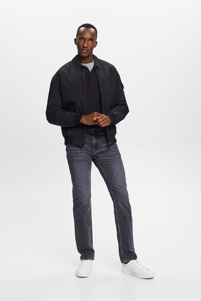 Lige jeans med mellemhøj talje, BLACK MEDIUM WASHED, detail image number 5