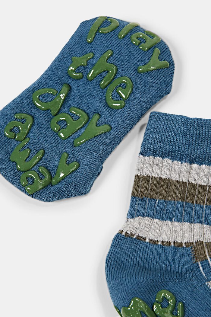 Skridhæmmende sokker i økologisk bomuldsblanding