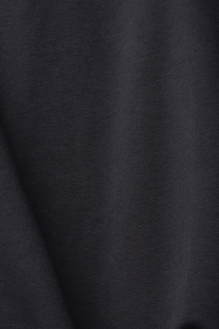 Sweatshirt med print på brystet, BLACK, detail image number 4