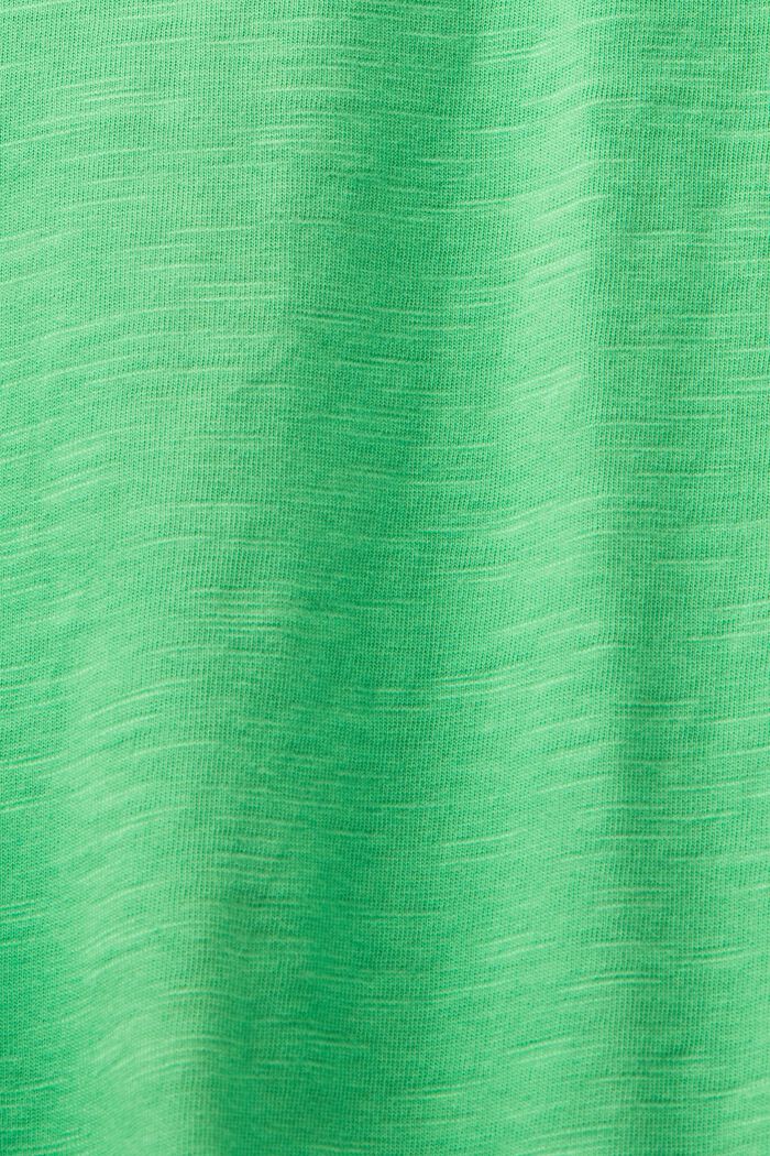 T-shirt i slub-bomuld, GREEN, detail image number 4