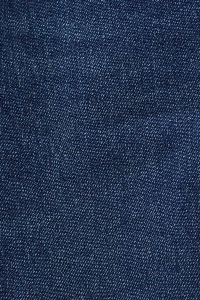 Klassiske retro-jeans med høj talje, BLUE DARK WASHED, detail image number 5
