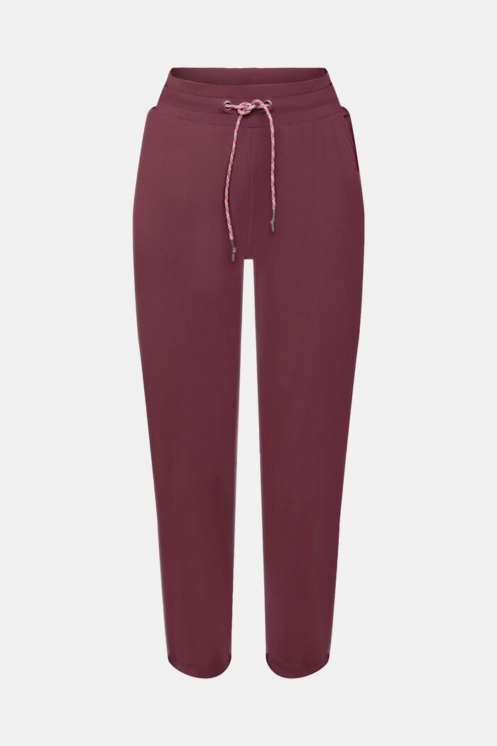 Cropped joggers i jersey med E-DRY, BORDEAUX RED, detail image number 7