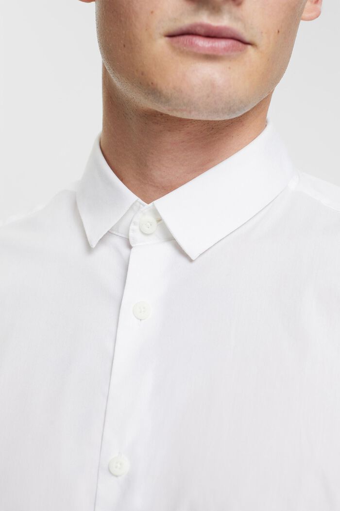 Shirt i slim fit, WHITE, detail image number 3