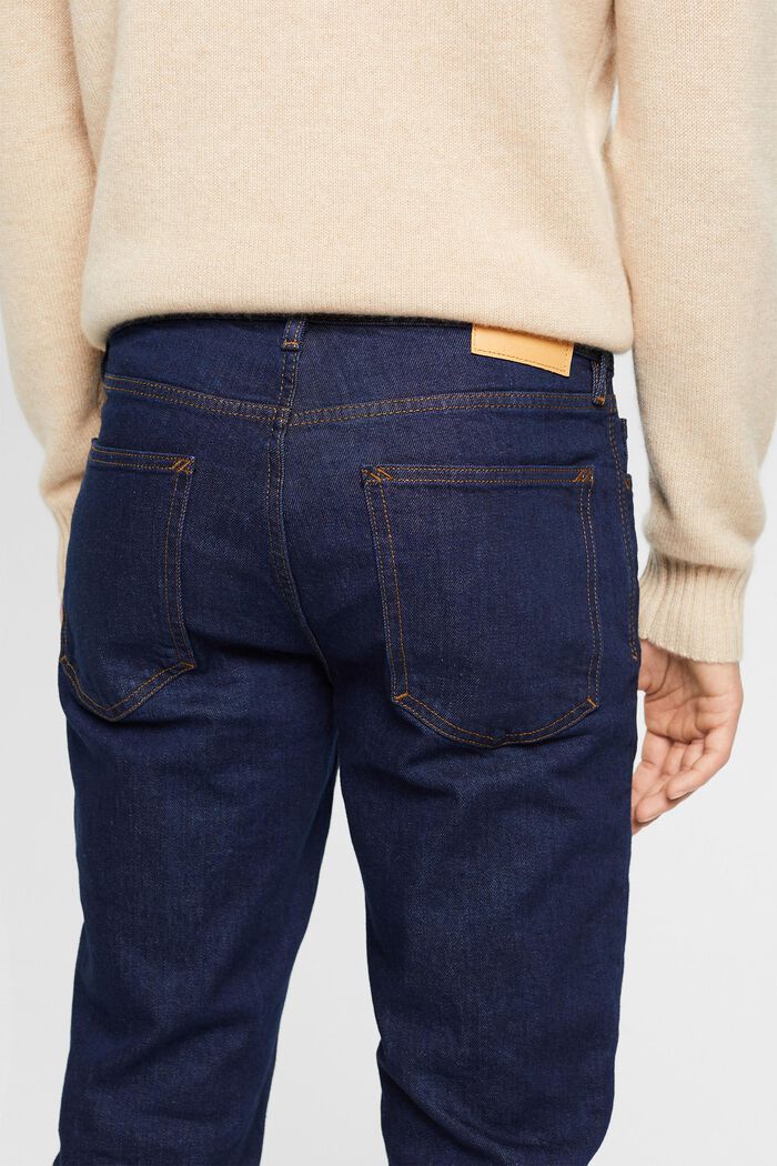 Jeans i en afslappet slim fit-pasform, BLUE RINSE, detail image number 4